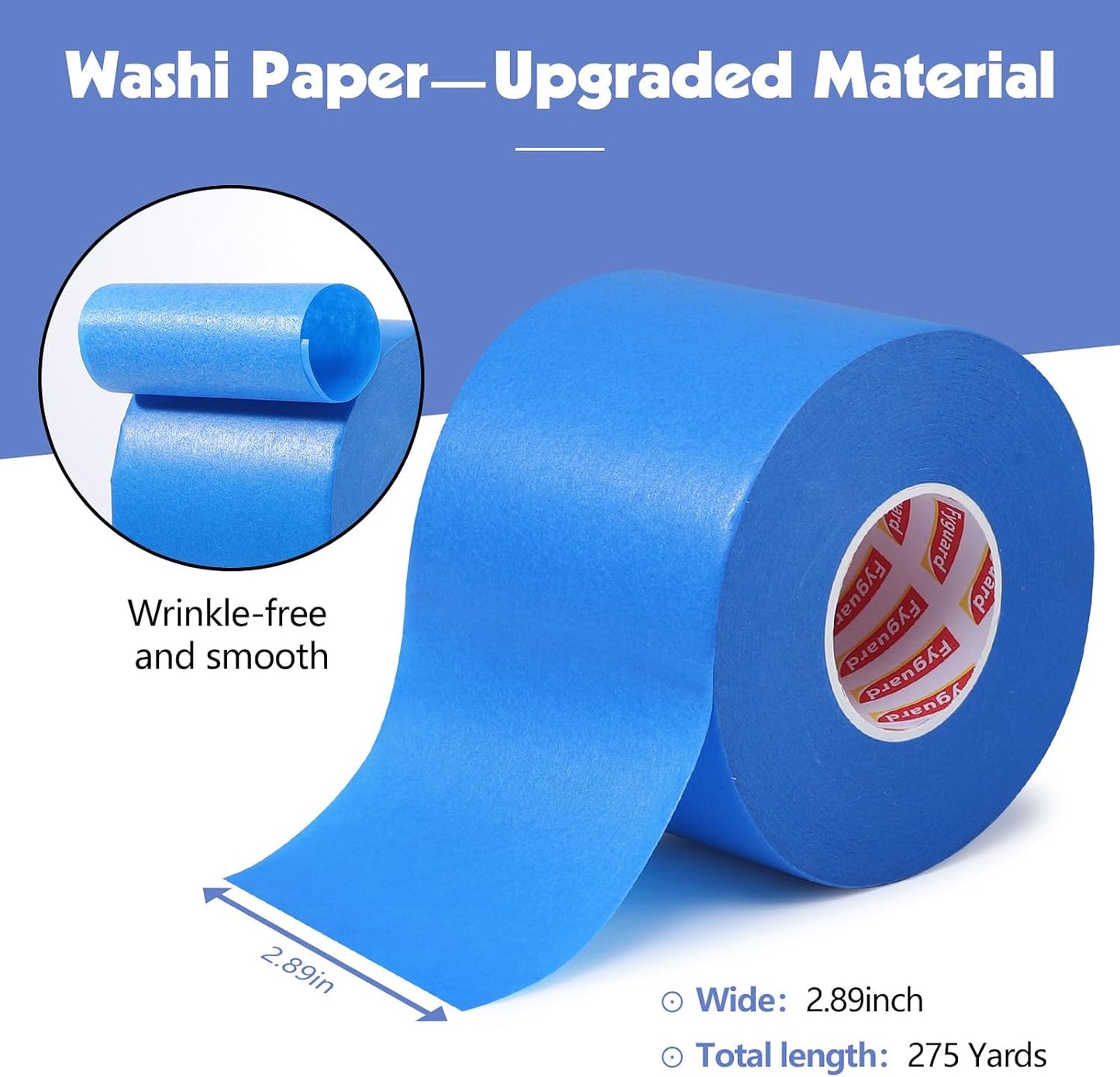 3 Rollos Cinta Pintor Azul 3pulg x55yardas