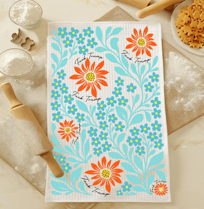 Toalla cocina vintage floral FCK Tru decoración hogar