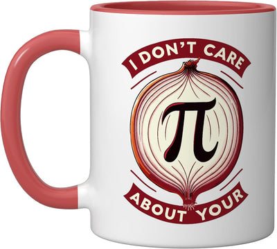 Taza de cerámica Pi Day con dibujo de cebolla y frases sobre matemáticas