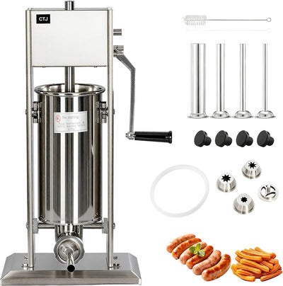 Máquina salchichas acero inox 304 2 velocidades 4 tubos