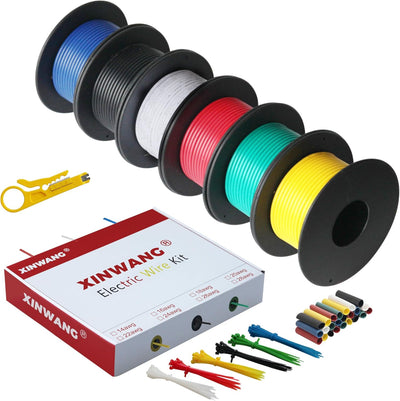 Cable eléctrico 30 AWG cobre estañado aislamiento PVC 6 colores