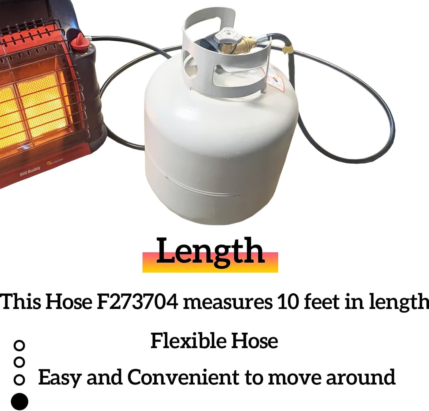 Manguera calefactora propano 10ft repuesto Mr. Heater Buddy