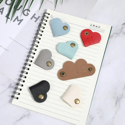 20 Organizadores Corazón para Cables Auriculares USB Reutilizable