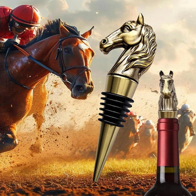 Tapón de vino con cabeza de caballo, regalo para hombres y mujeres