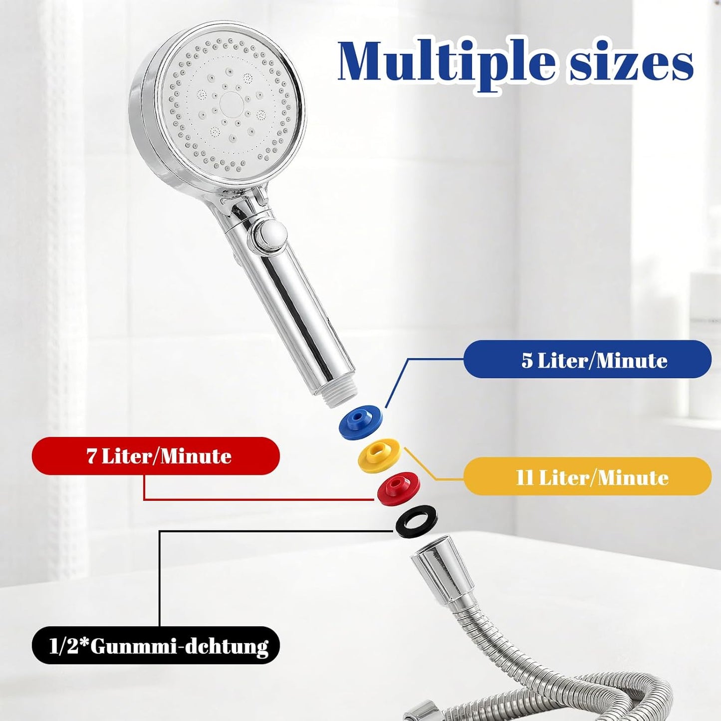 Restrictor flujo ducha silicona 24 pzas adaptador ahorro agua