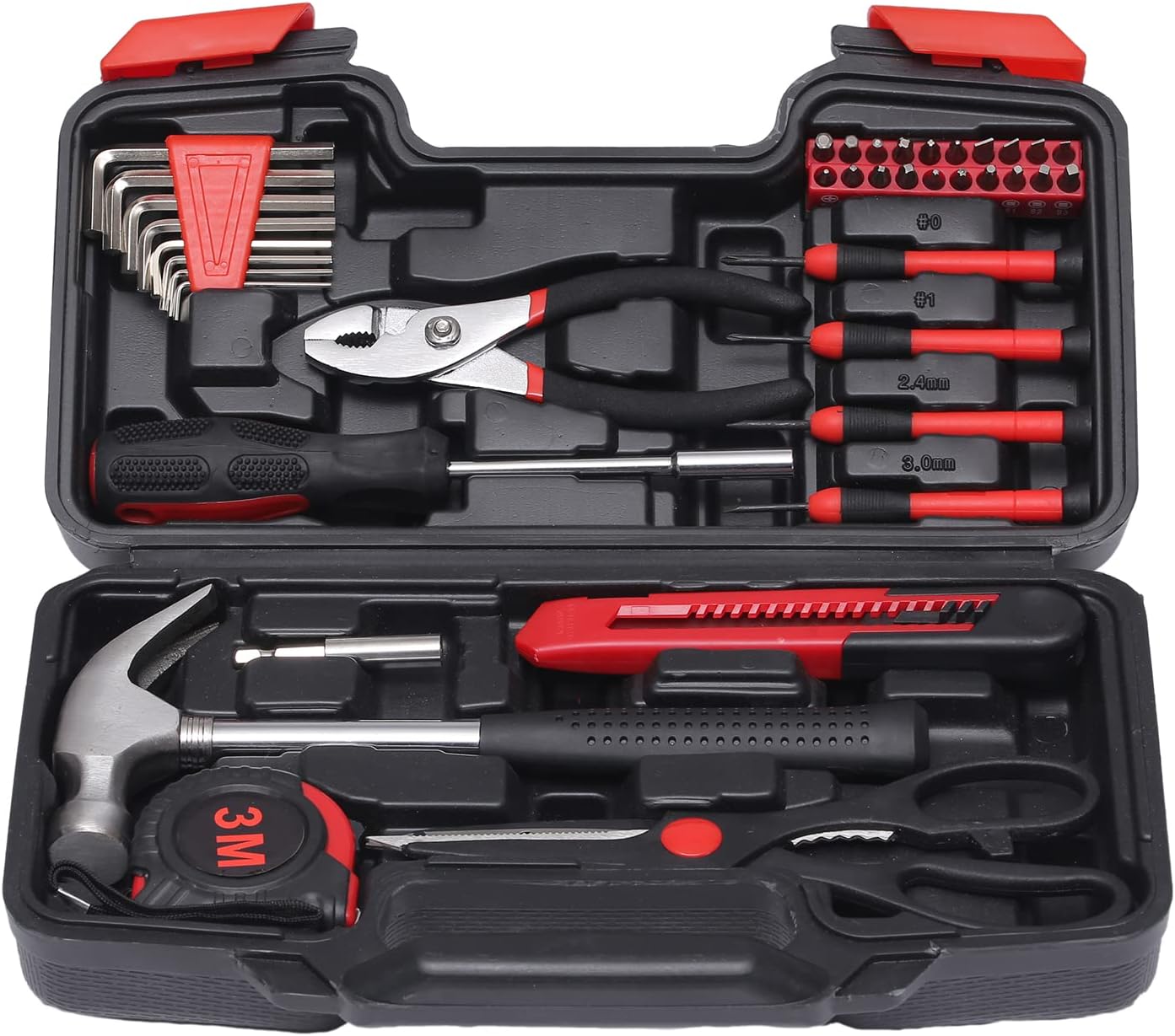 Kit 39 Pzas Herramientas Básicas para Hogar Estudiantes