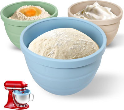 Juego 3 Recipientes Silicona para Mezcladora KitchenAid 5qt