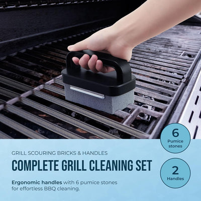 Kit limpiador parrilla 6 piedras pómez horno estufa