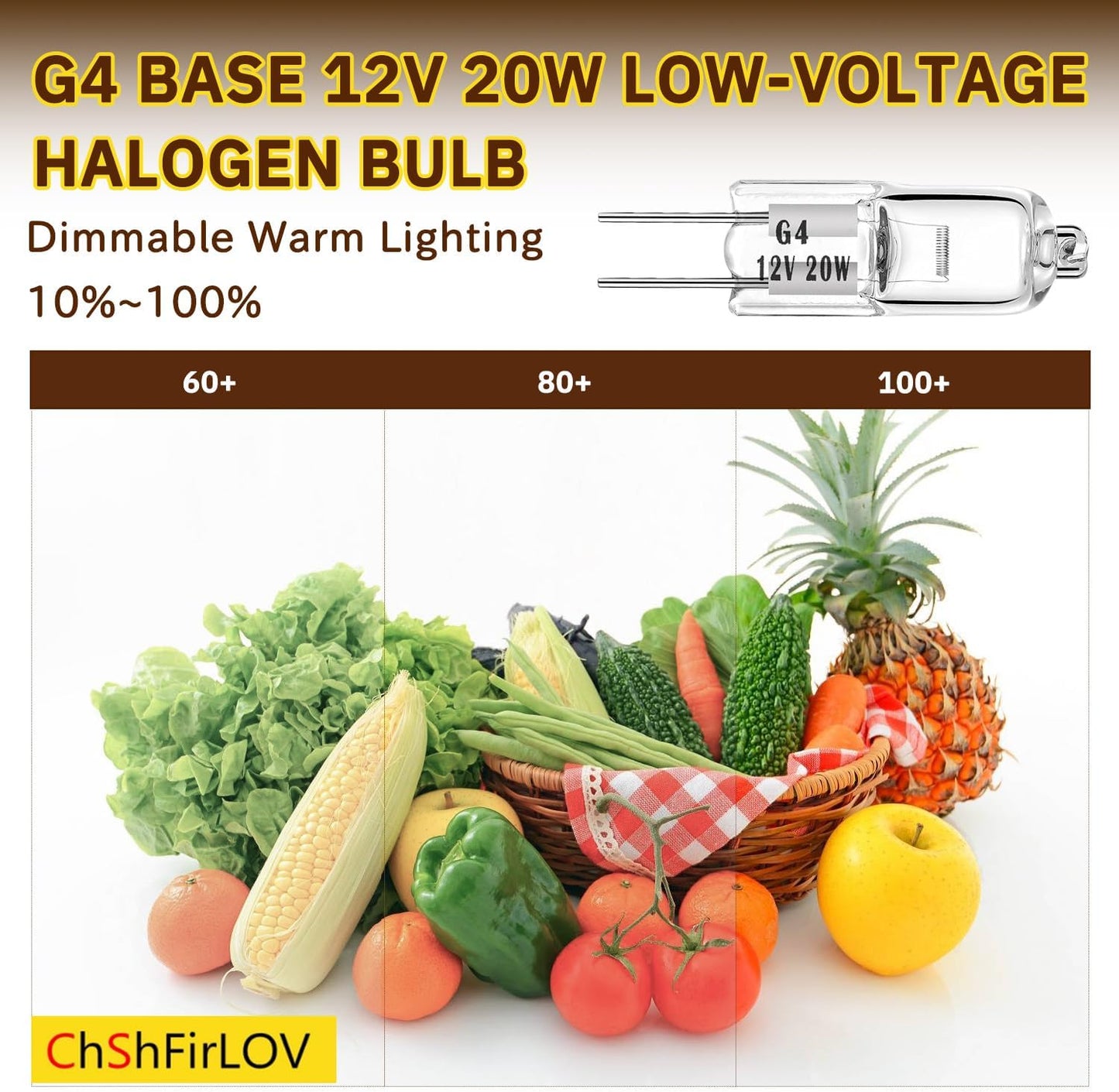 Bombilla G4 halógena 12V 20W blanco cálido repuesto luz disco