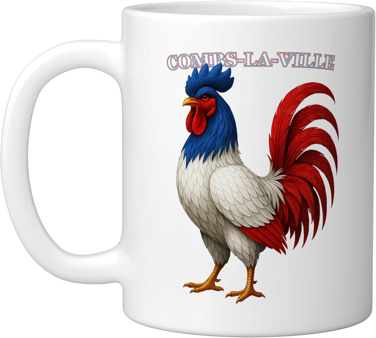 Taza Cerámica Blanca Recuerdo Francia