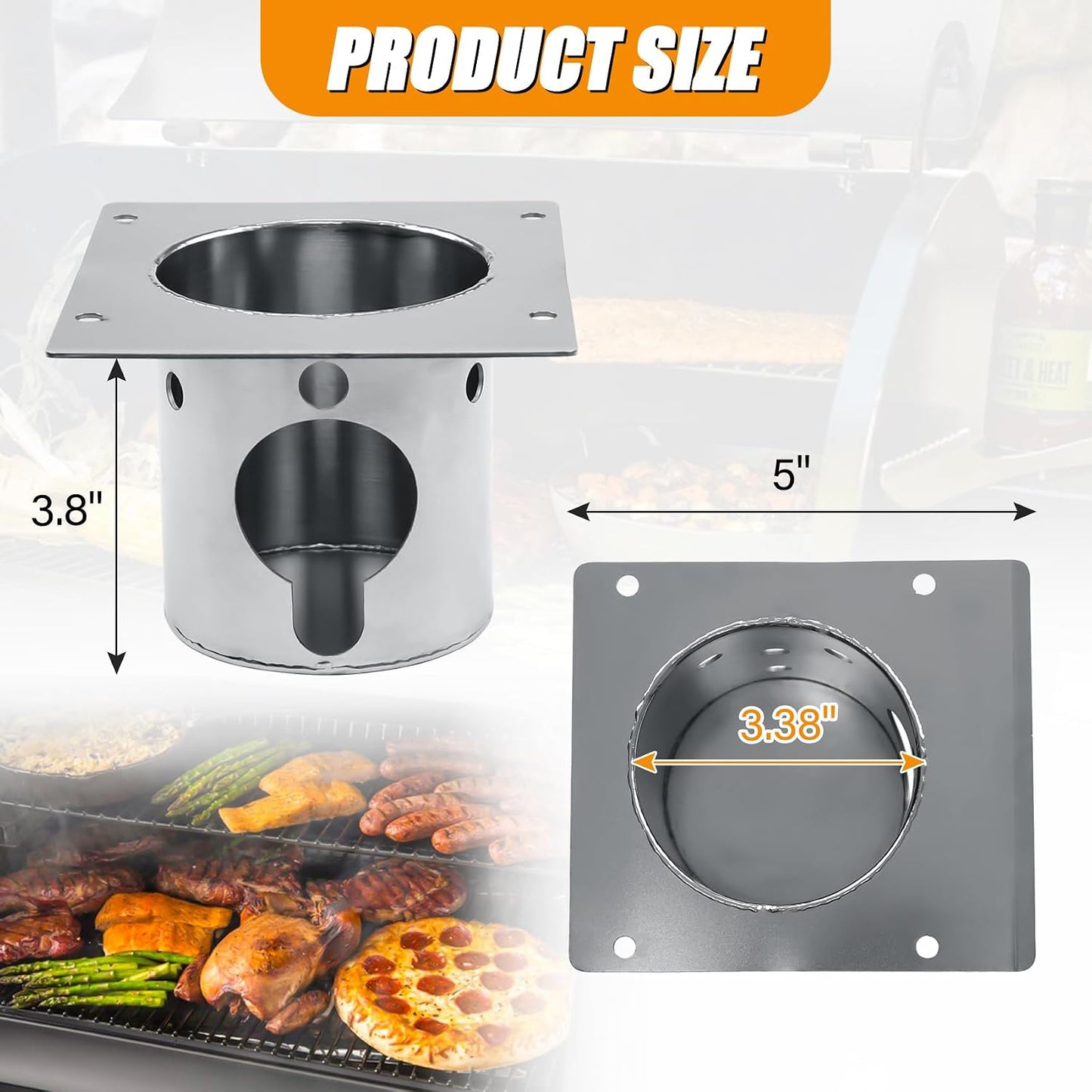 Olla fuego acero inox para Pit Boss PB1600 PS1