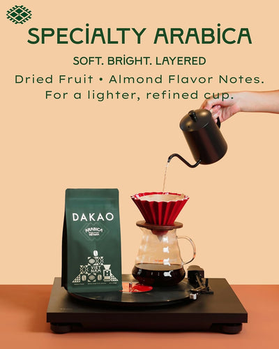 Café Arábica Vietnam Tostado Medio Lavado Grano Entero 12oz