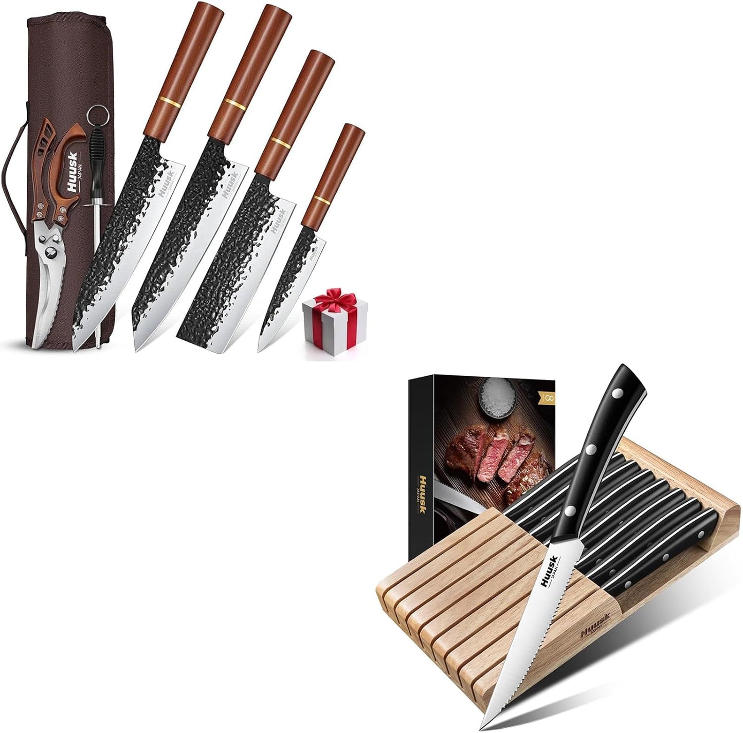 Set 14 Cuchillos Japoneses con Bloque y Cubiertas