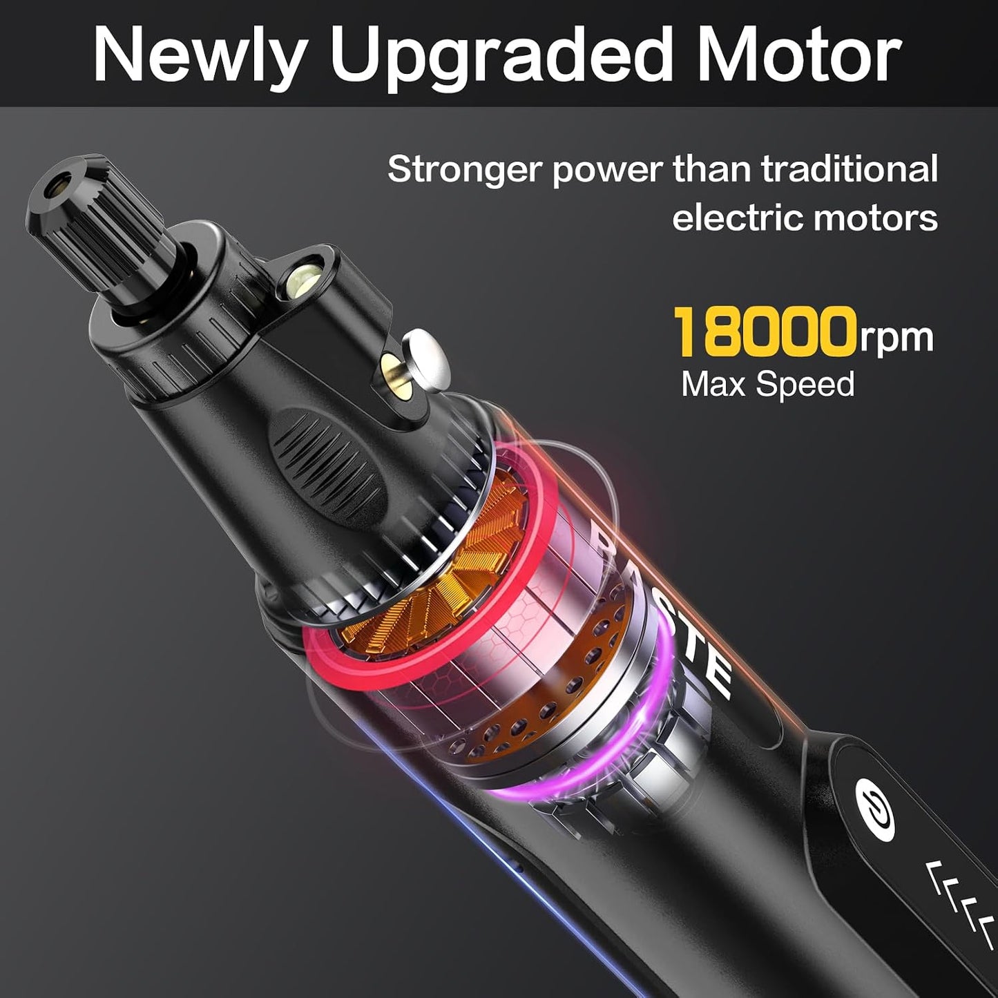 Kit herramientas rotativas inalámbricas 5 vel 18000RPM