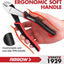 Set 6 alicates 8pulg corte diagonal junta ranura acero carbono