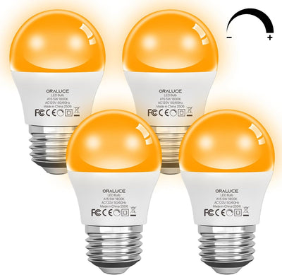 Bombilla LED ámbar regulable bloqueo luz azul 5W A15 E26
