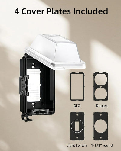 Cubierta salida exterior PC resistente GFCI enchufes