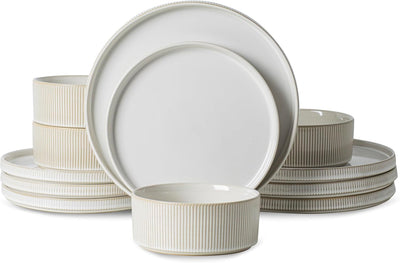Set 4 Vajilla Cerámica 12 Pzas Platos Cuencos
