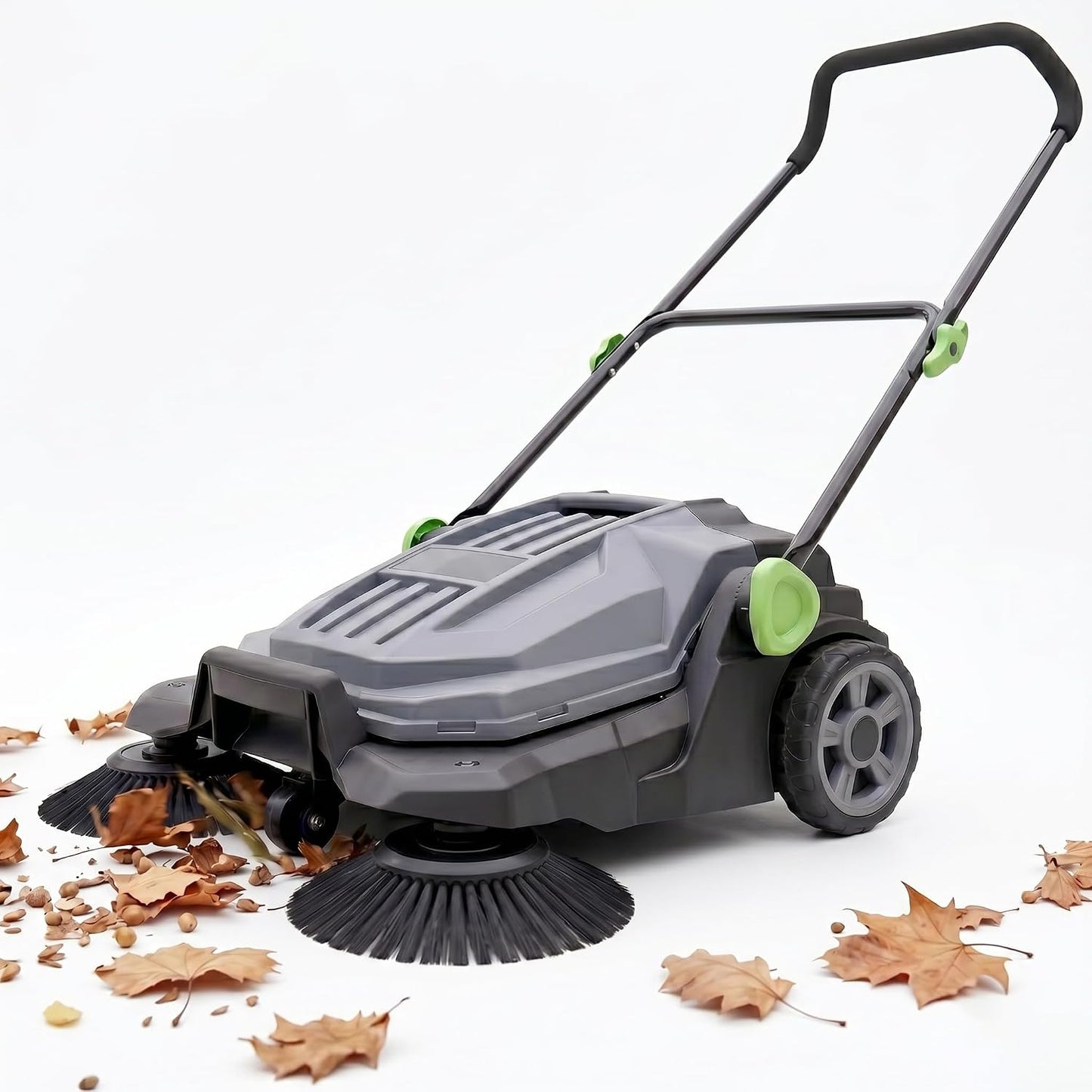 Barredora manual hojas 26pulg contenedor 5gal patio garaje