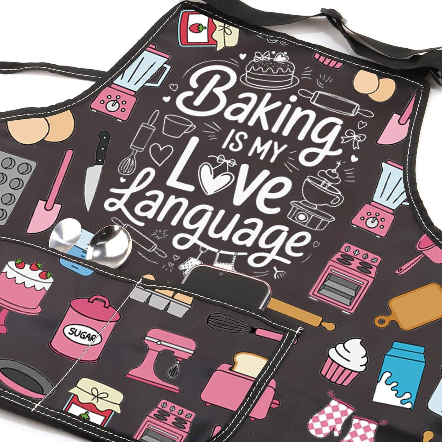 Delantales para hornear con bolsillos In My Baking Era