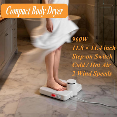 Secador cuerpo 960W aire frío/caliente 2 vel impermeable