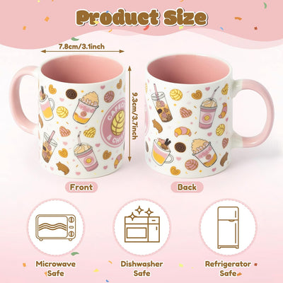 Taza de café de cerámica mexicana R HORSE 11.2 oz