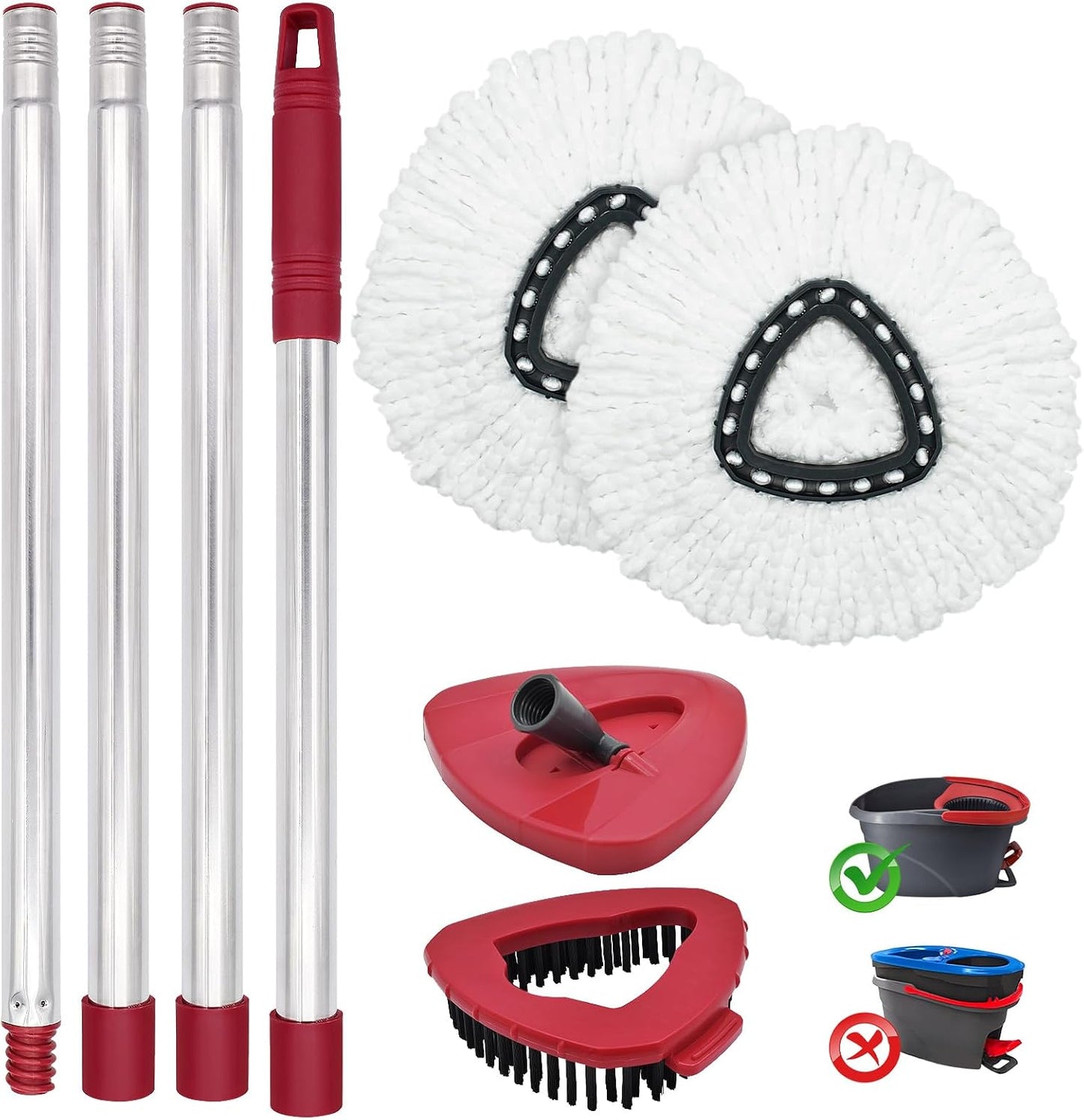 Repuesto cabezal trapeador Ocedar EasyWring 30-59pulg microfibra