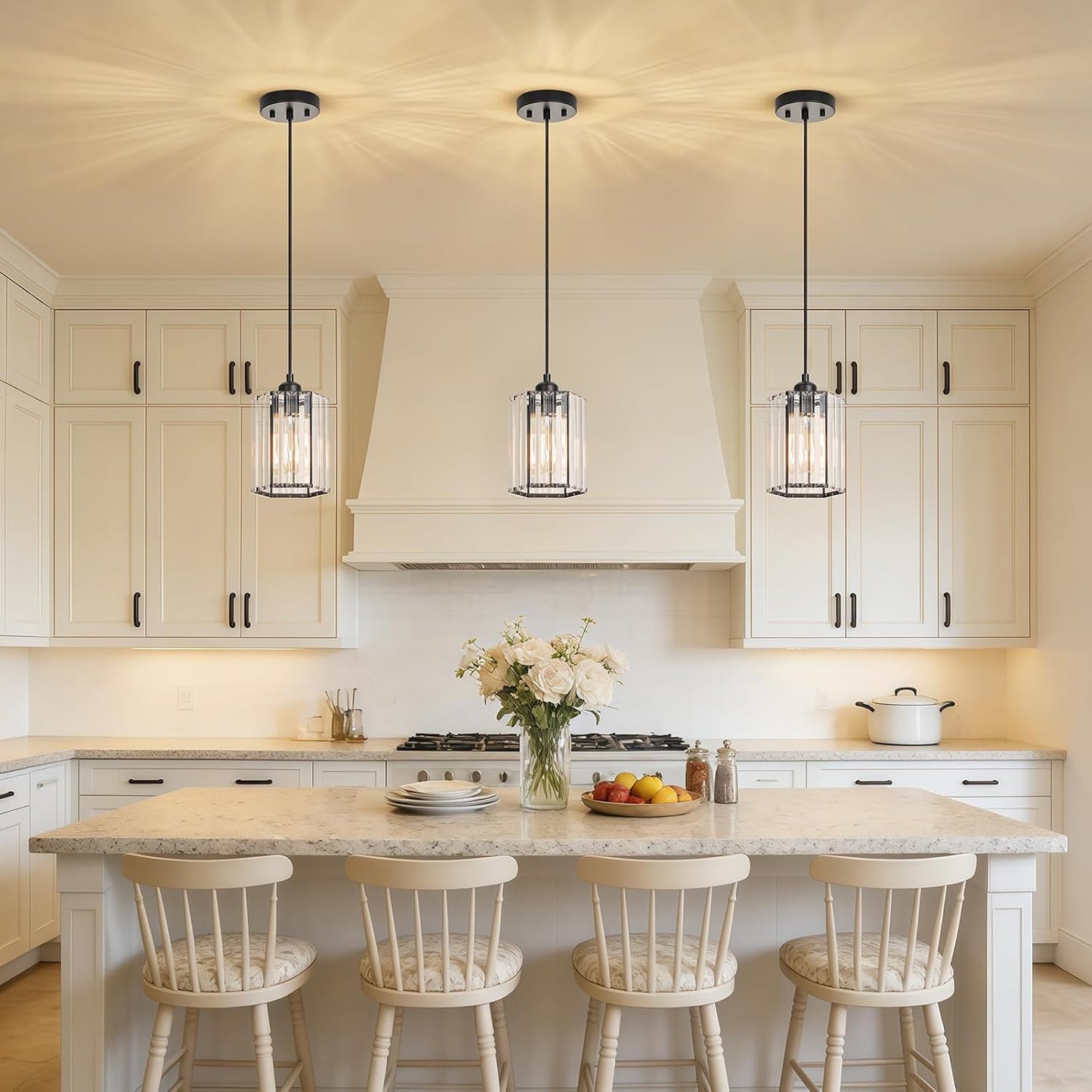 2 Luces Colgantes Modernas para Isla Cocina y Comedor