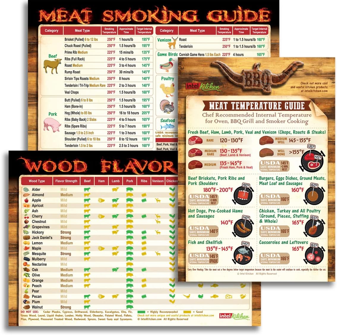 Juego regalos barbacoa ahumar carne 47 carnes madera