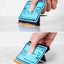 Escobilla fregadero tarjetas crédito azul