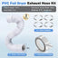 2 Mangueras Ventilación Secadora PVC 16ft + Accesorios