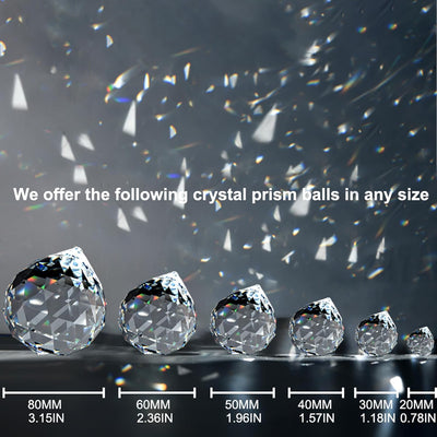 4 Pzas Prisma Cristal Colgante Ventana Feng Shui
