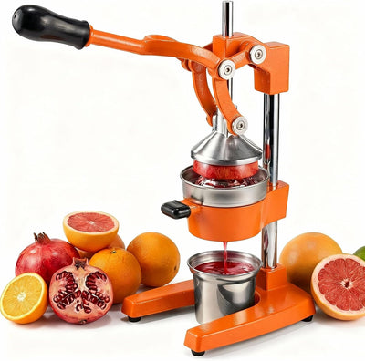 Exprimidor cítricos hierro fundido taza acero inox 304