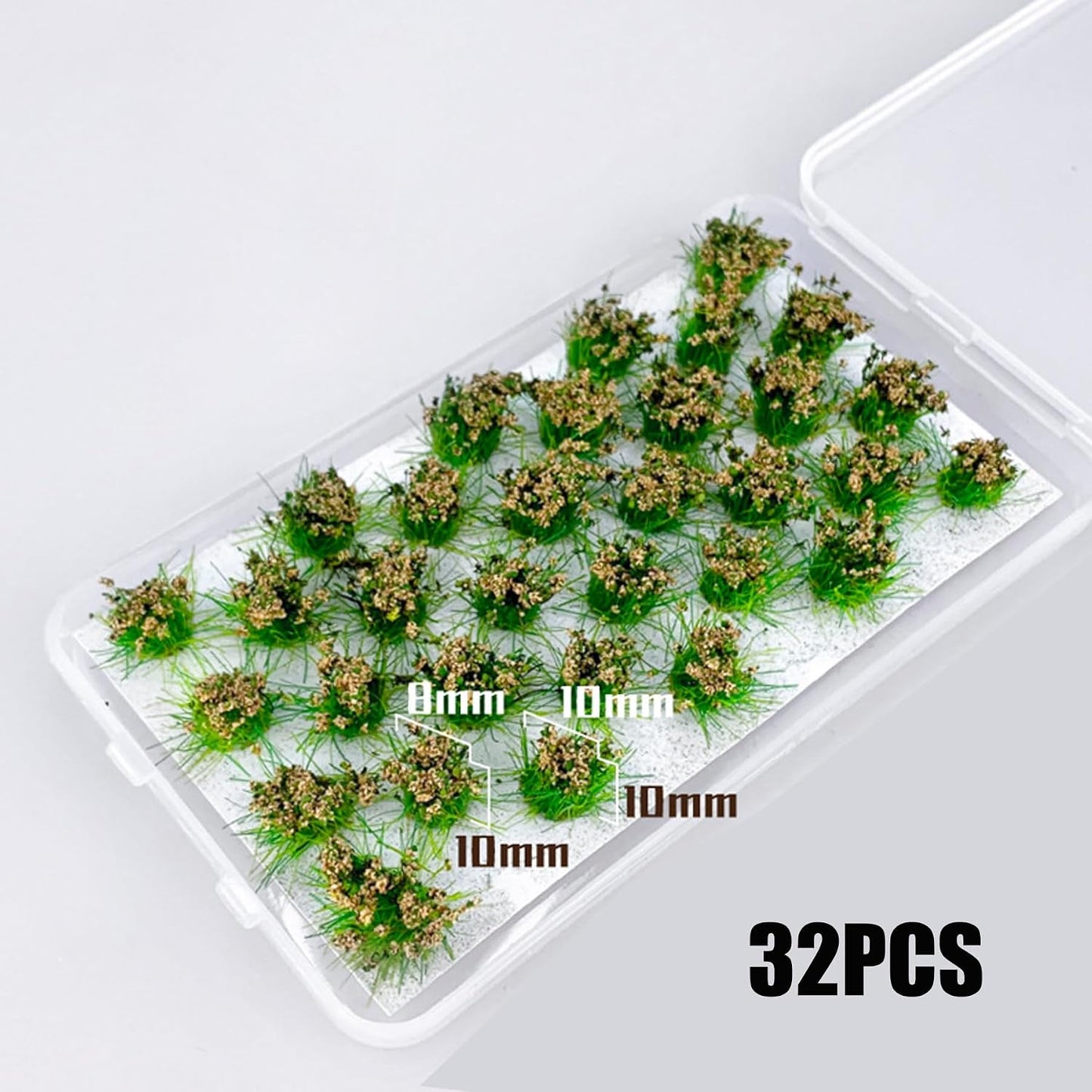 120 Racimos Flores Miniatura 4 Colores Césped Estático Modelismo