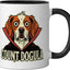 Taza cerámica para perros tema Halloween negro/blanco