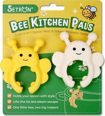 Soporte cuchara abeja liberador vapor cocina silicona