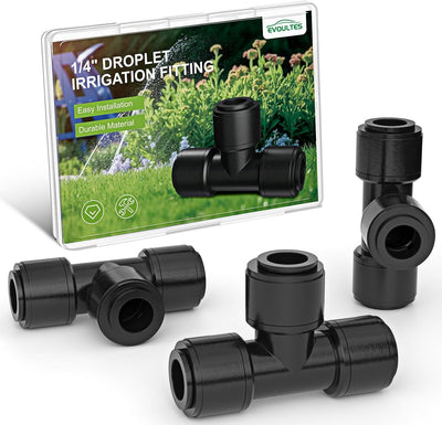 16 Accesorios Riego Goteo 1/4pulg Conexión Rápida Jardín