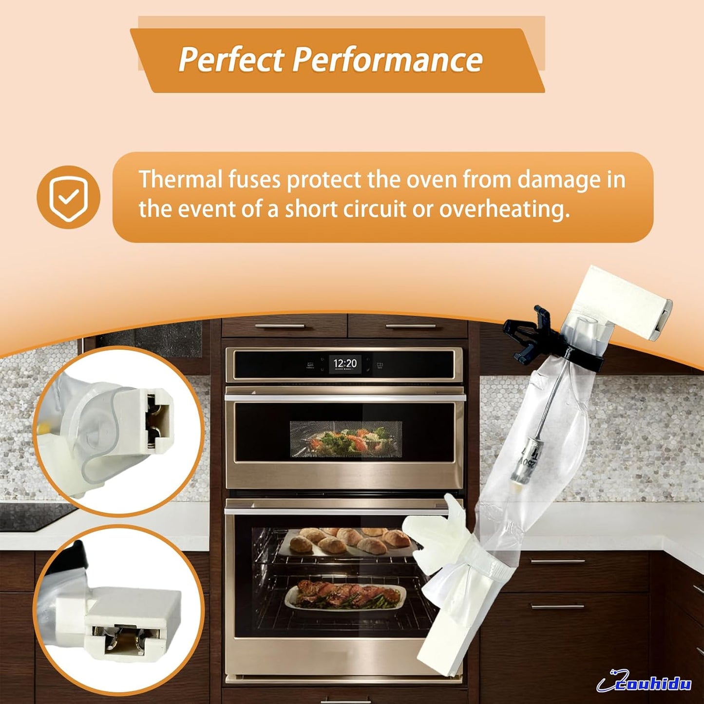 Fusible térmico actualizado para horno Whirlpool