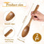 Cucharas de madera de acacia natural para cocinar, hornear y servir