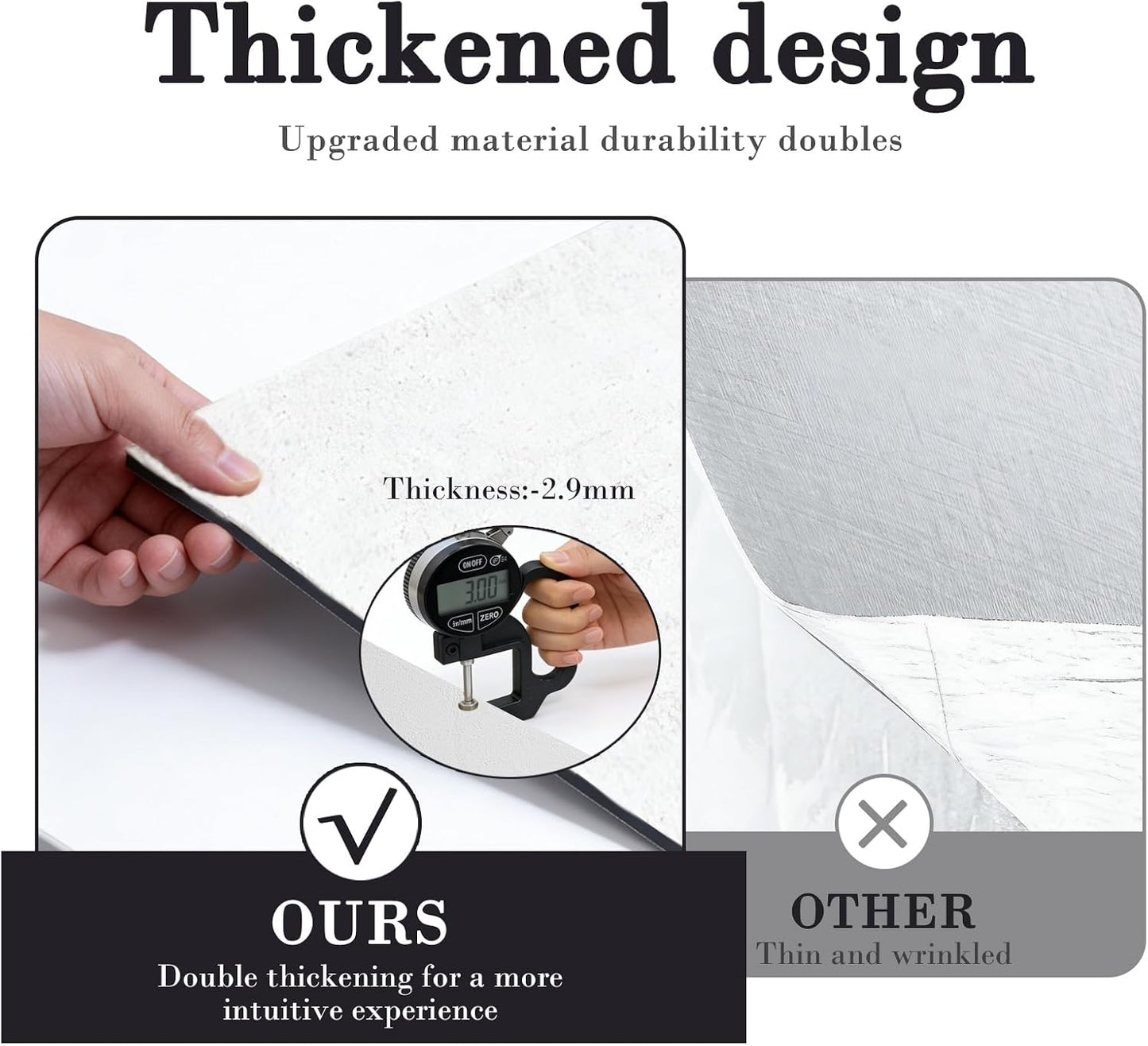 Paneles pared 3D blanco autoadhesivo PVC impermeable
