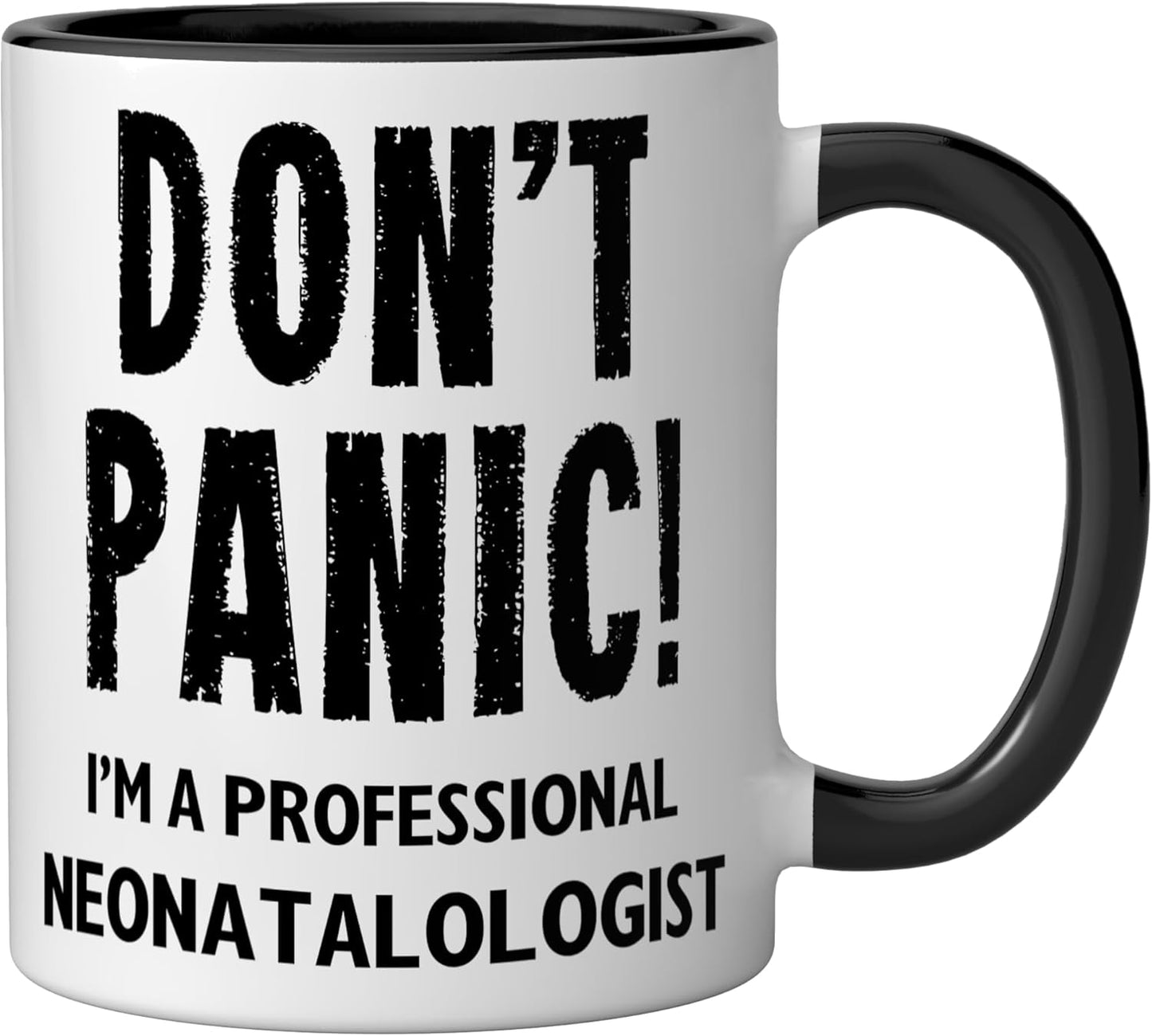 Taza Cerámica para Neonatologo Negro/Blanco