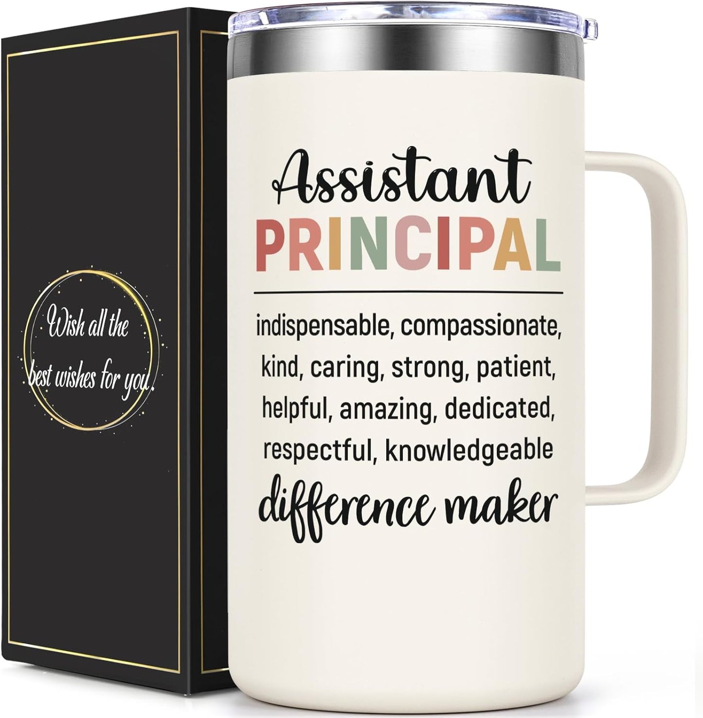 Taza de café aislada regalo para asistente del director