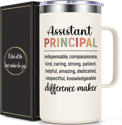 Taza de café aislada regalo para asistente del director