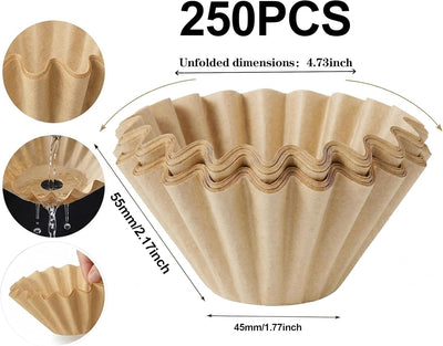 Filtros café Elite Gourmet perforados 6 tazas madera natural 250uds