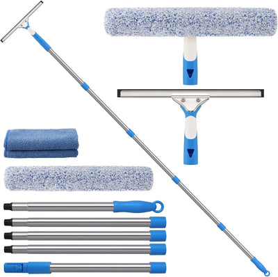 Herramienta limpieza ventanas 77pulg poste extensión kit coche