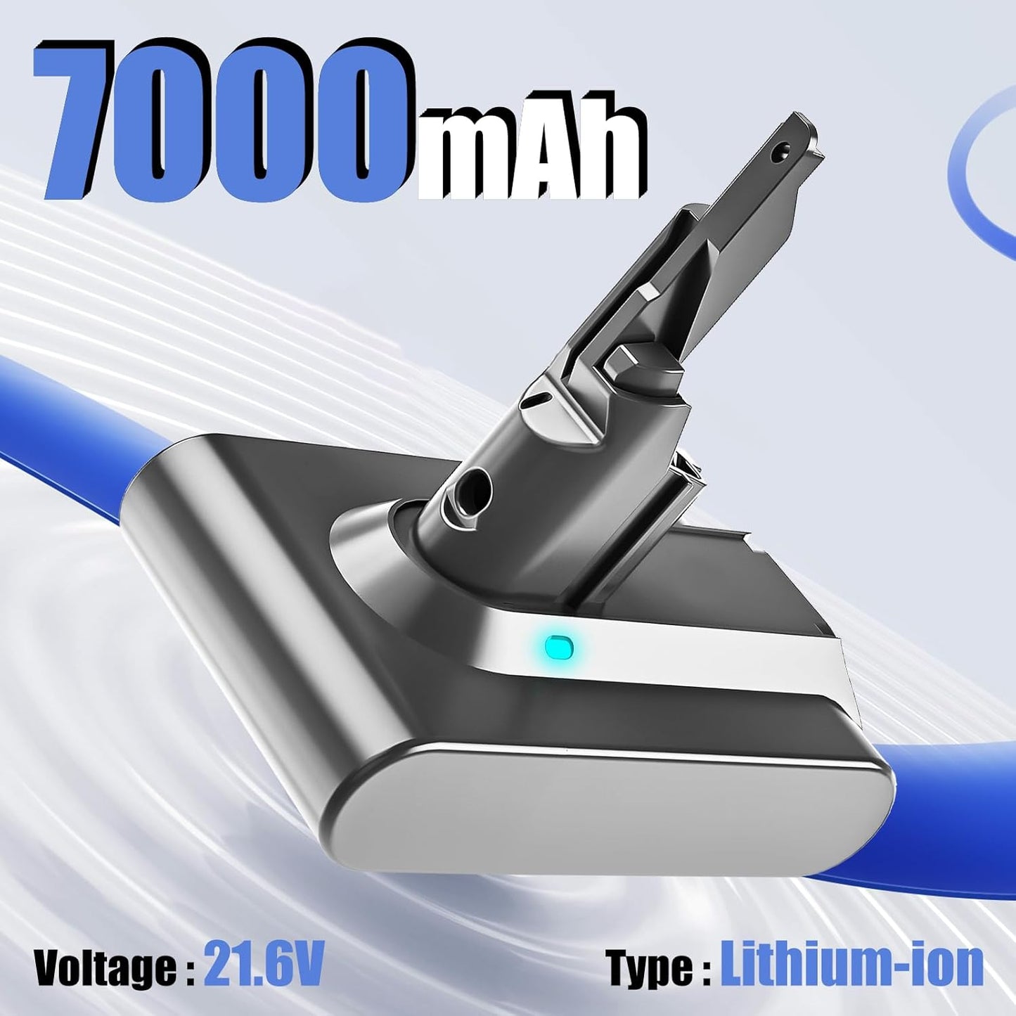 Repuesto batería litio 7Ah 21.6V para aspiradora motorhead