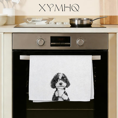 Toallas de cocina para perros Bernedoodle 16x24 pulg