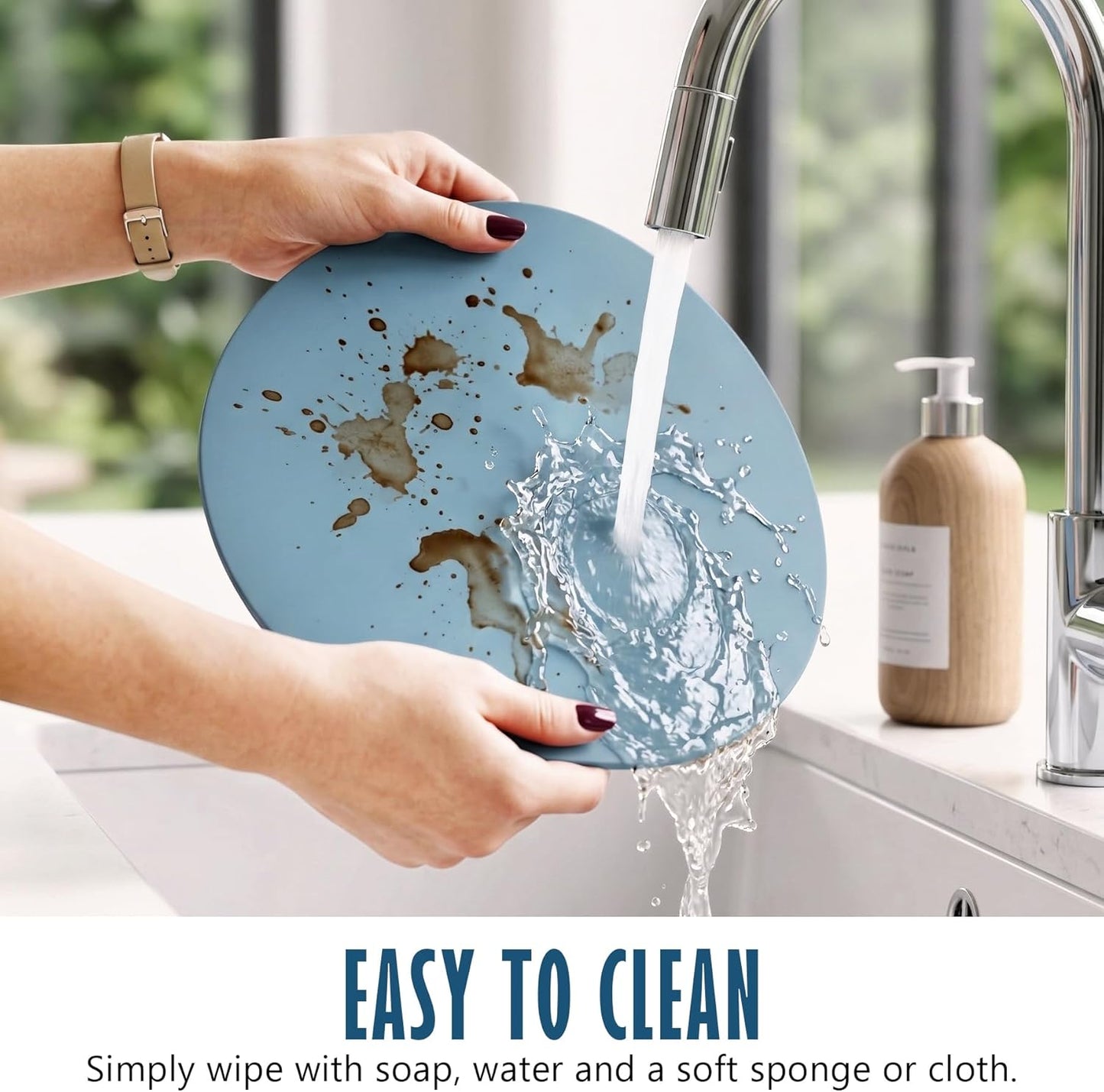 Funda salpicaduras microondas silicona resistente calor
