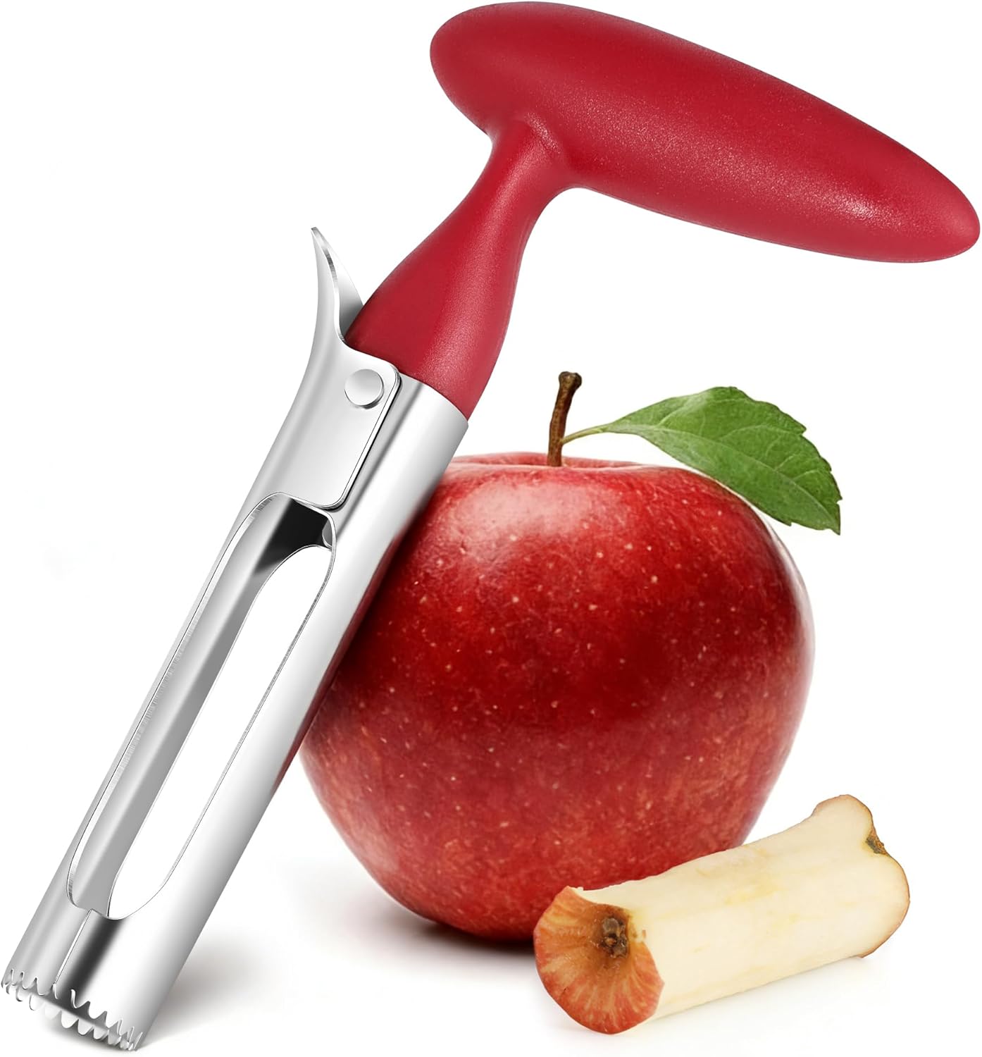 Herramienta descorazonador de manzana acero inoxidable con mango ergonómico