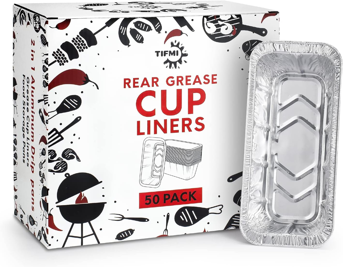 50 Forros Taza Grasa Parrilla Blackstone 17-36pulg
